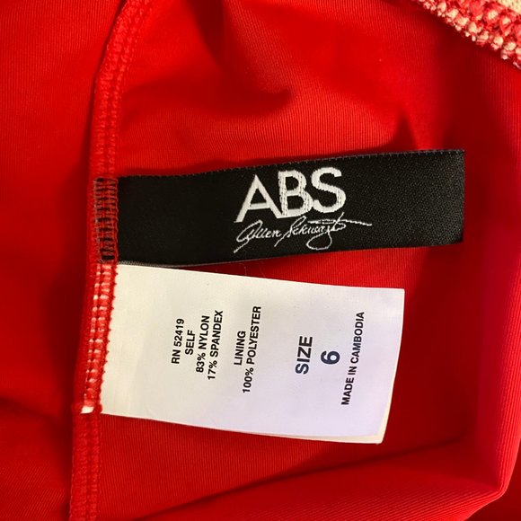 ABS by Allen Schwartz Red Tankini Swim Top - Picture 7 of 8